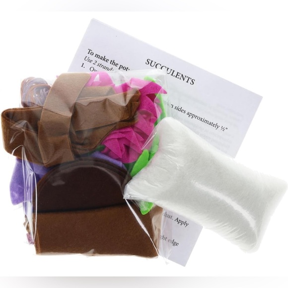 Mini Maker Felt Succulent Kit Multicolor - Picture 5 of 8